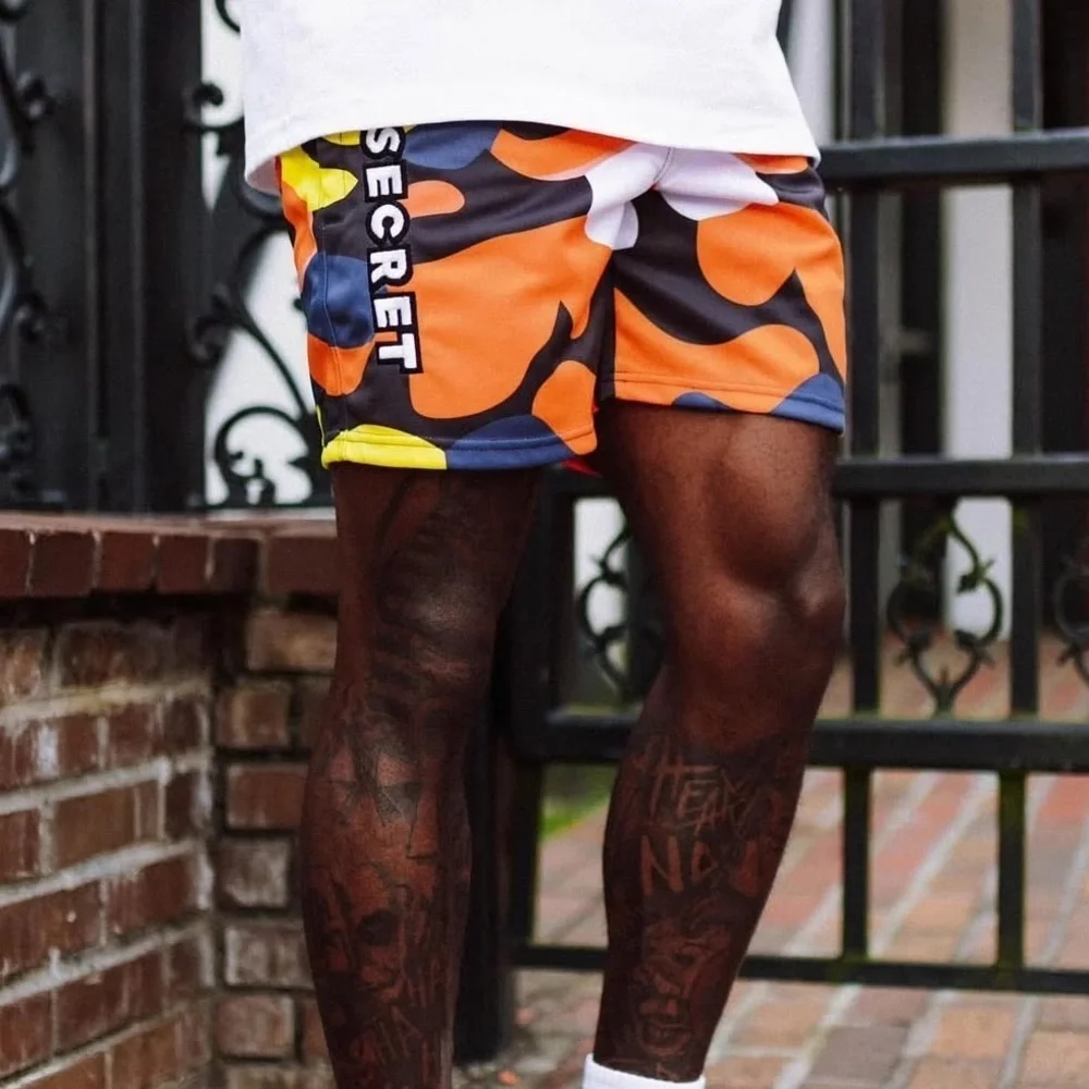 Secret Scientist Track Shorts - Bubble Print- X-small multi color